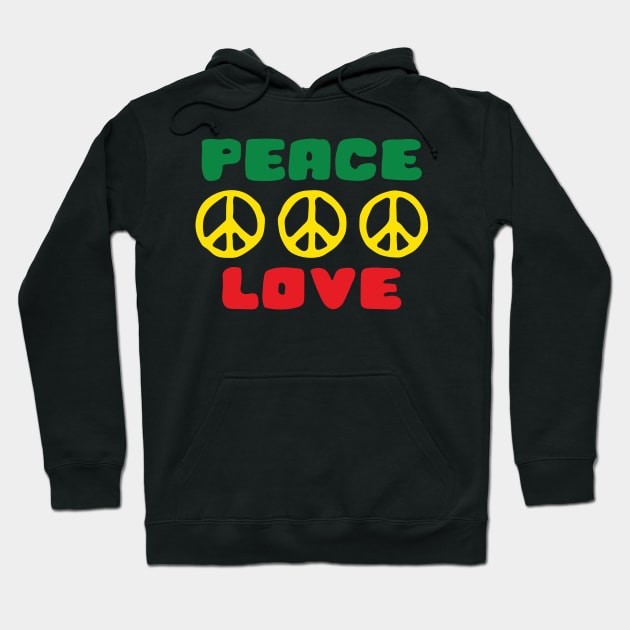 Love And Peace Hoodie by abstractsmile